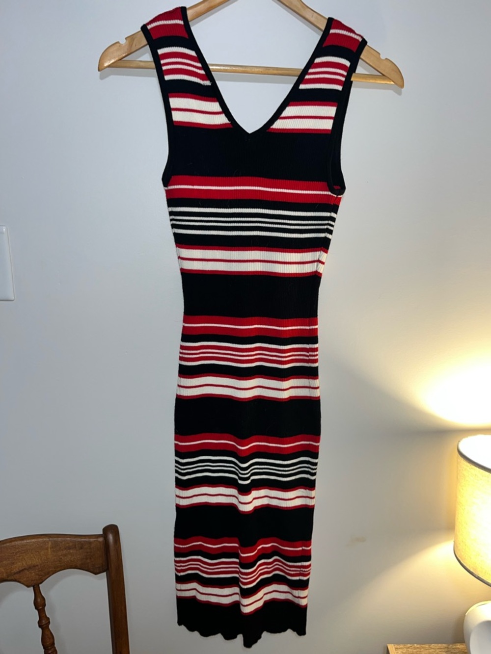 Striped knit dress